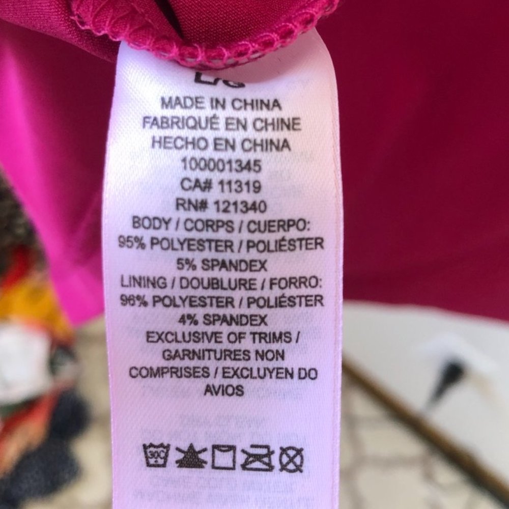 Dynamite Pink Cutout Bow Back Dress Sz Large - Picture 10 of 10